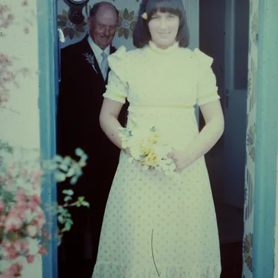 Auntie Wilma and Uncle Samie at my Grannys house.
